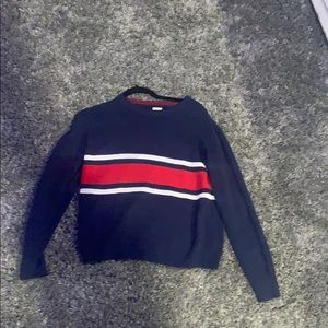 Red white and blue sweater